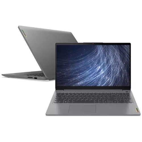 [Ame R$2688] Notebook Lenovo Ultrafino Ideapad 3 R5-5500u 12gb 256gb Ssd Linux 15.6 82mfs00000 Cinza